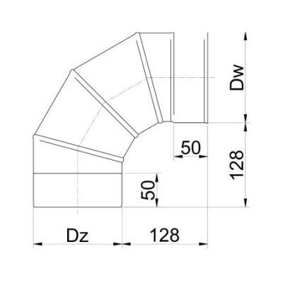 Kolano nastawne OCYNK 140 mm